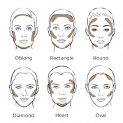 Contour powder for all face shapes—ideal for round, heart, diamond, oval, and oblong faces to enhance natural definition.