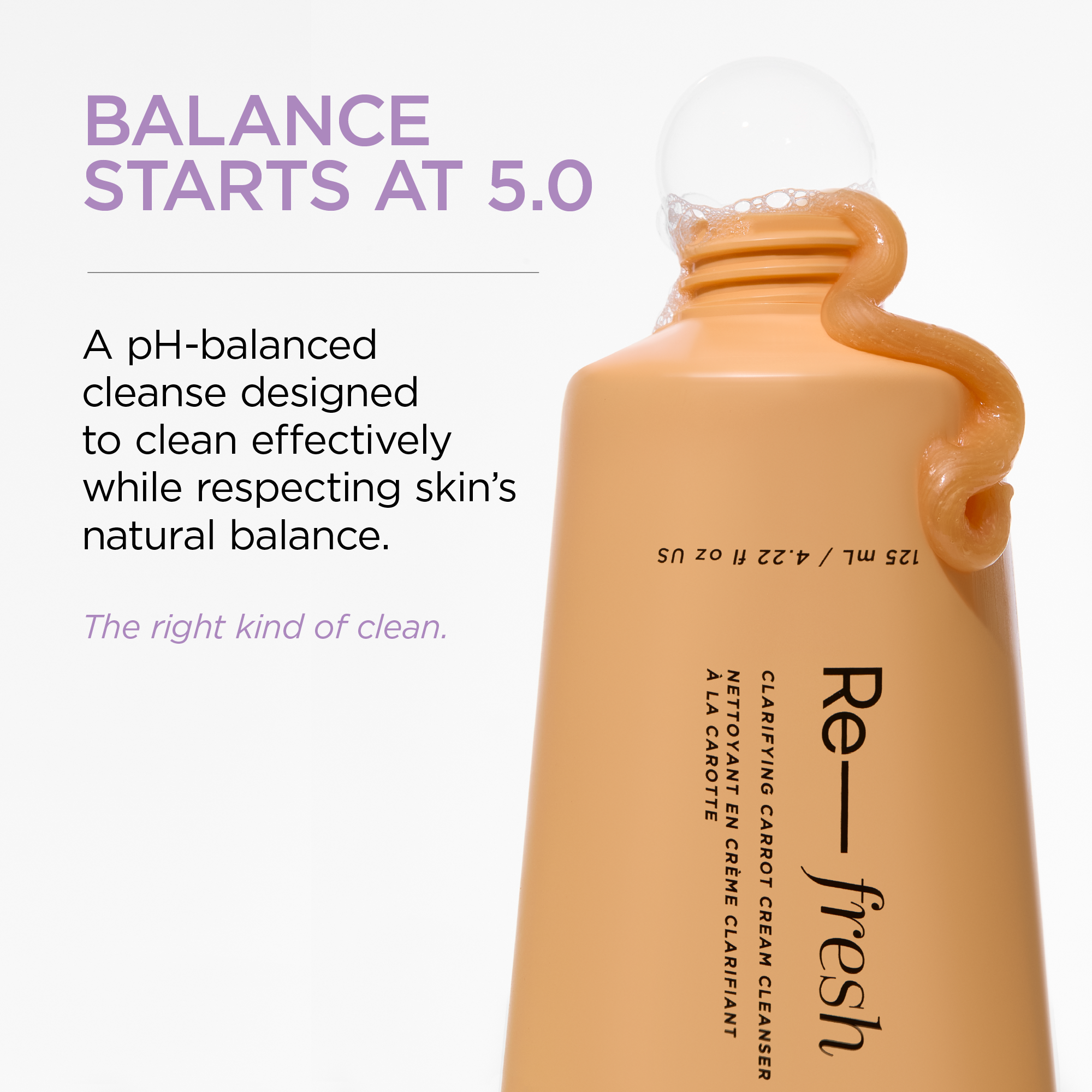 Re–fresh Clarifying Carrot Cream Cleanser