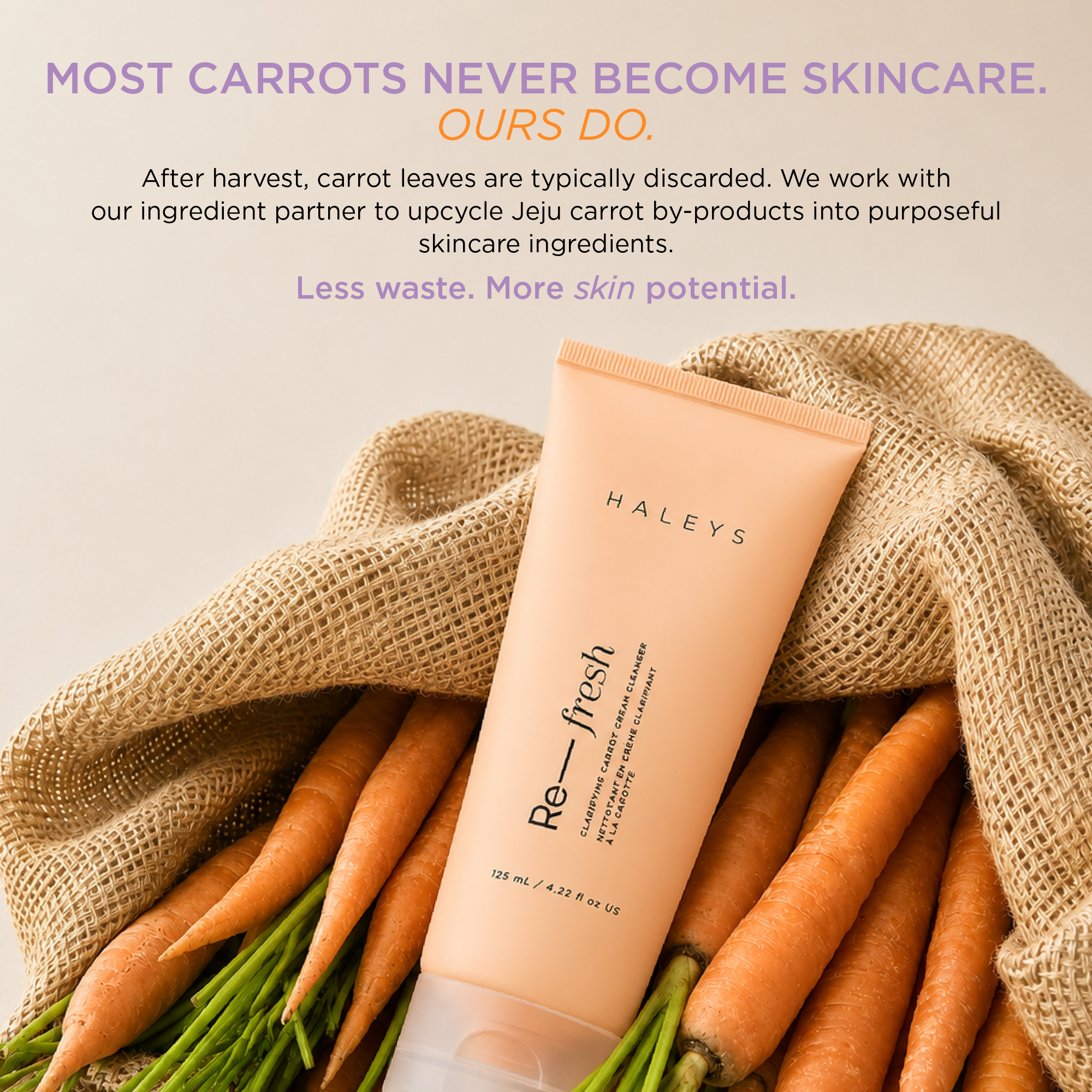 Re–fresh Clarifying Carrot Cream Cleanser