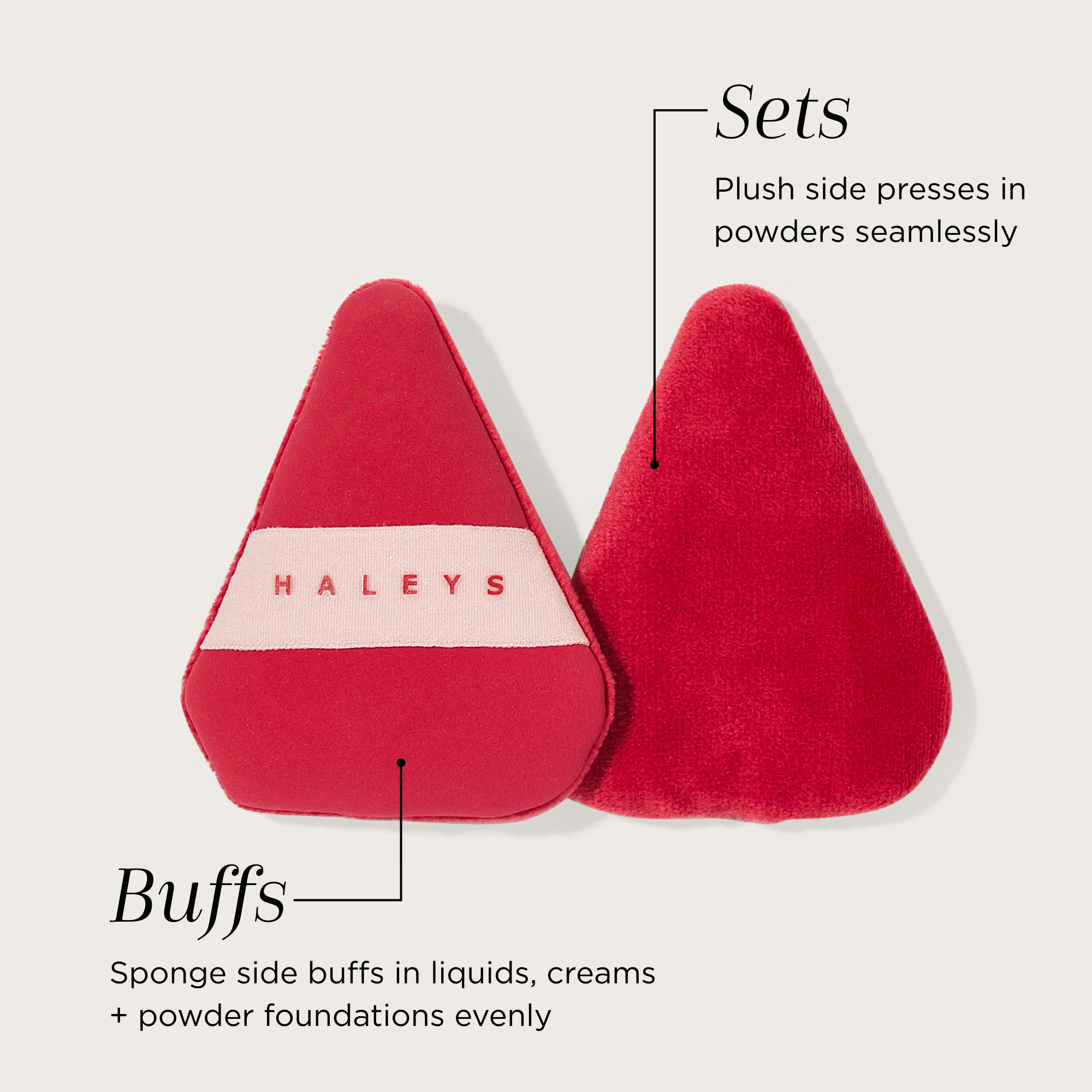Re-blend Dual Textured Powder Puff Duo