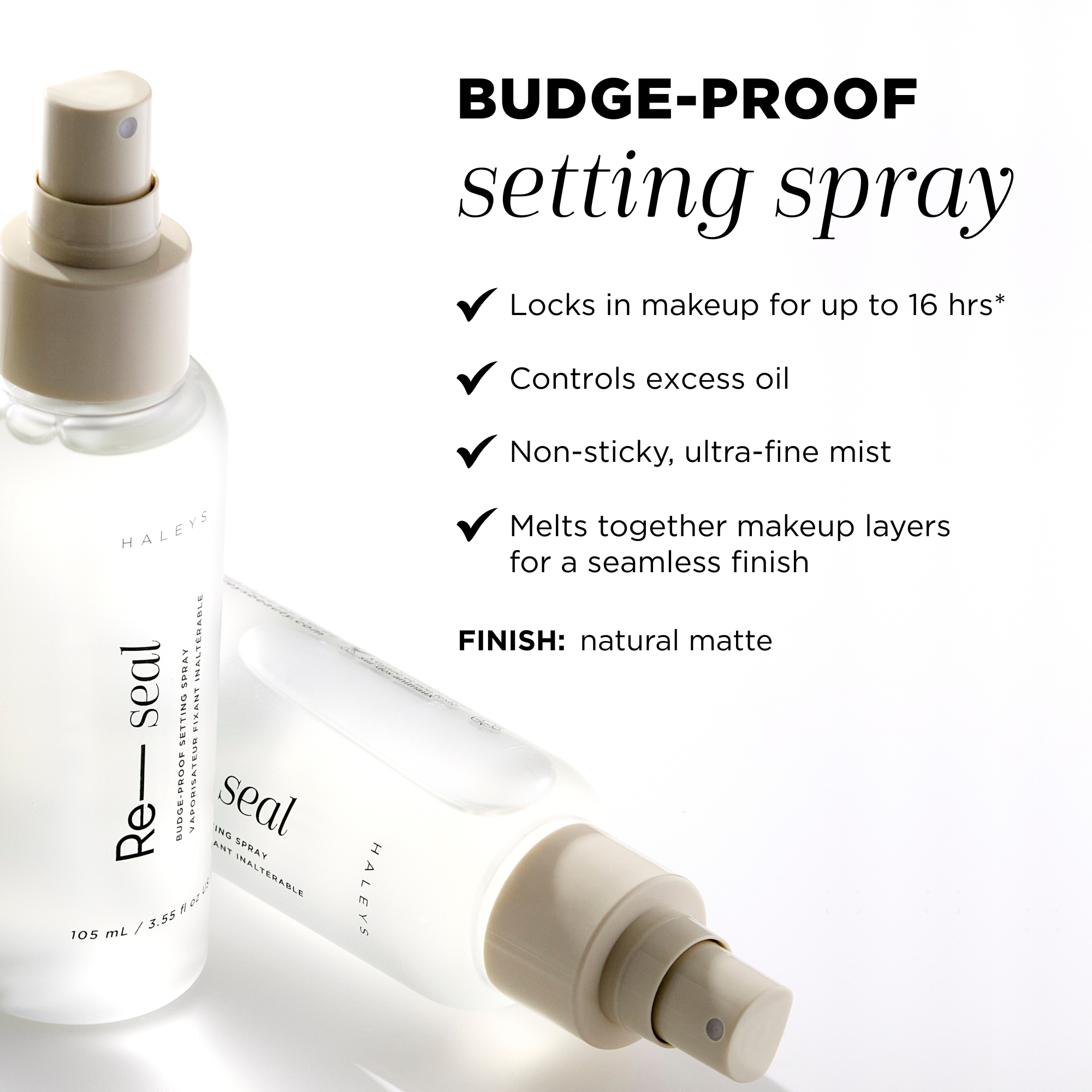 Re—seal Budge-Proof Setting Spray