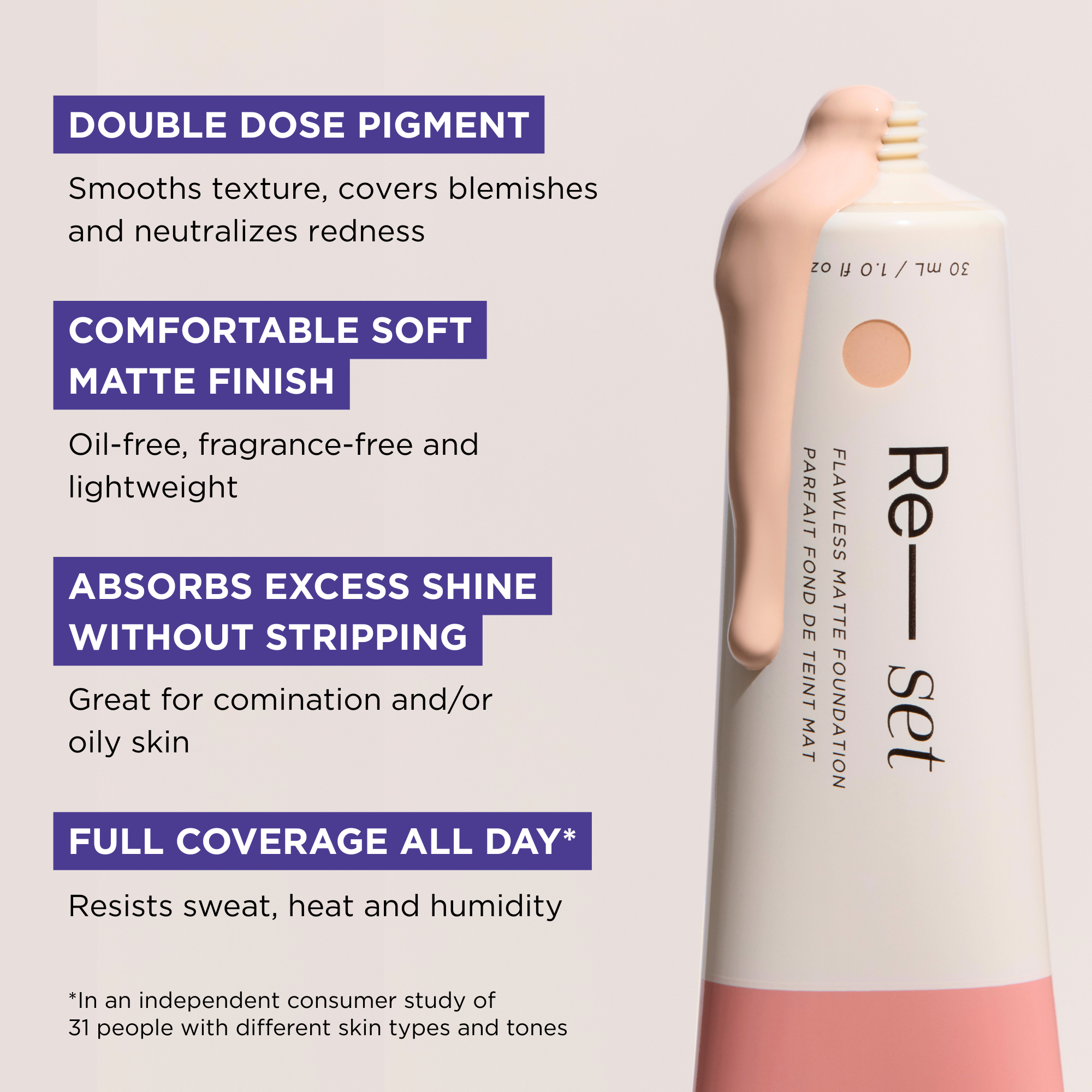 Re-set Flawless Matte Foundation