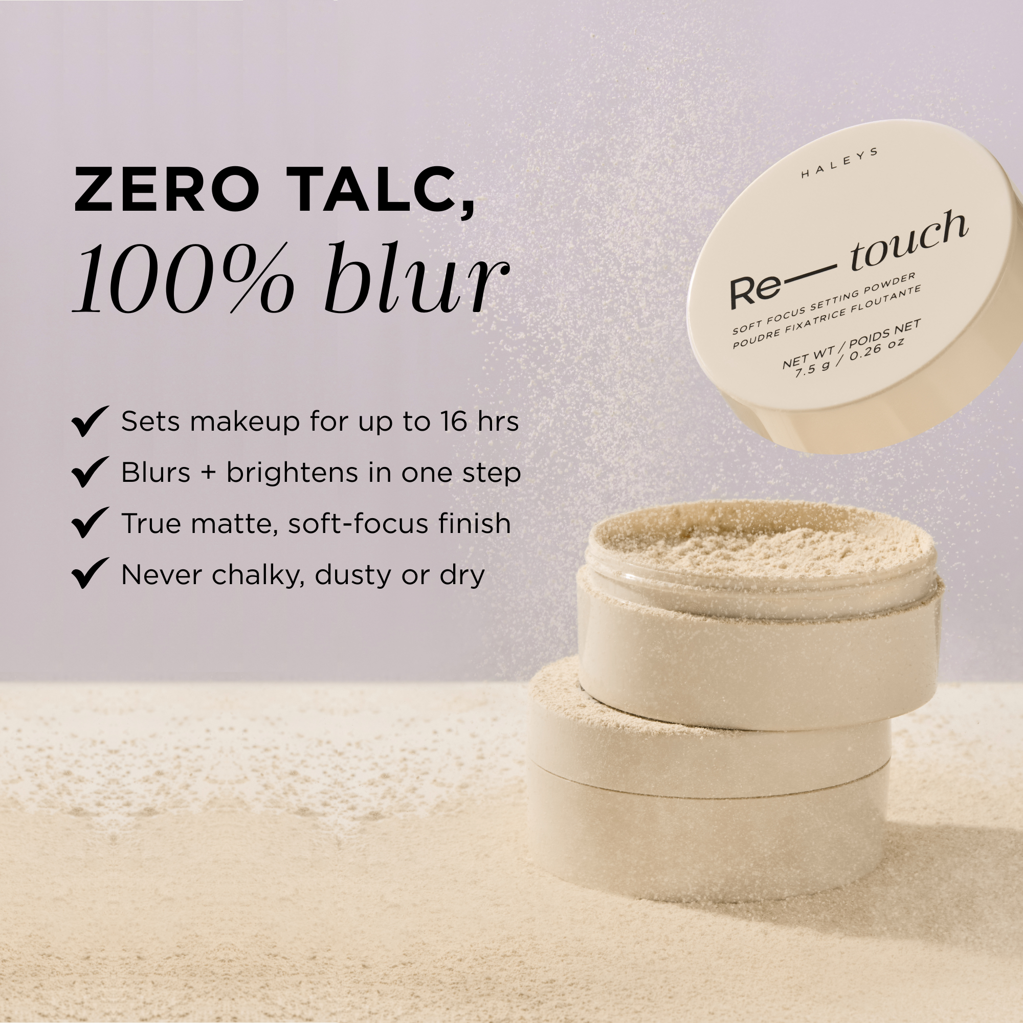 Re—touch Soft Focus Talc Free Setting Powder