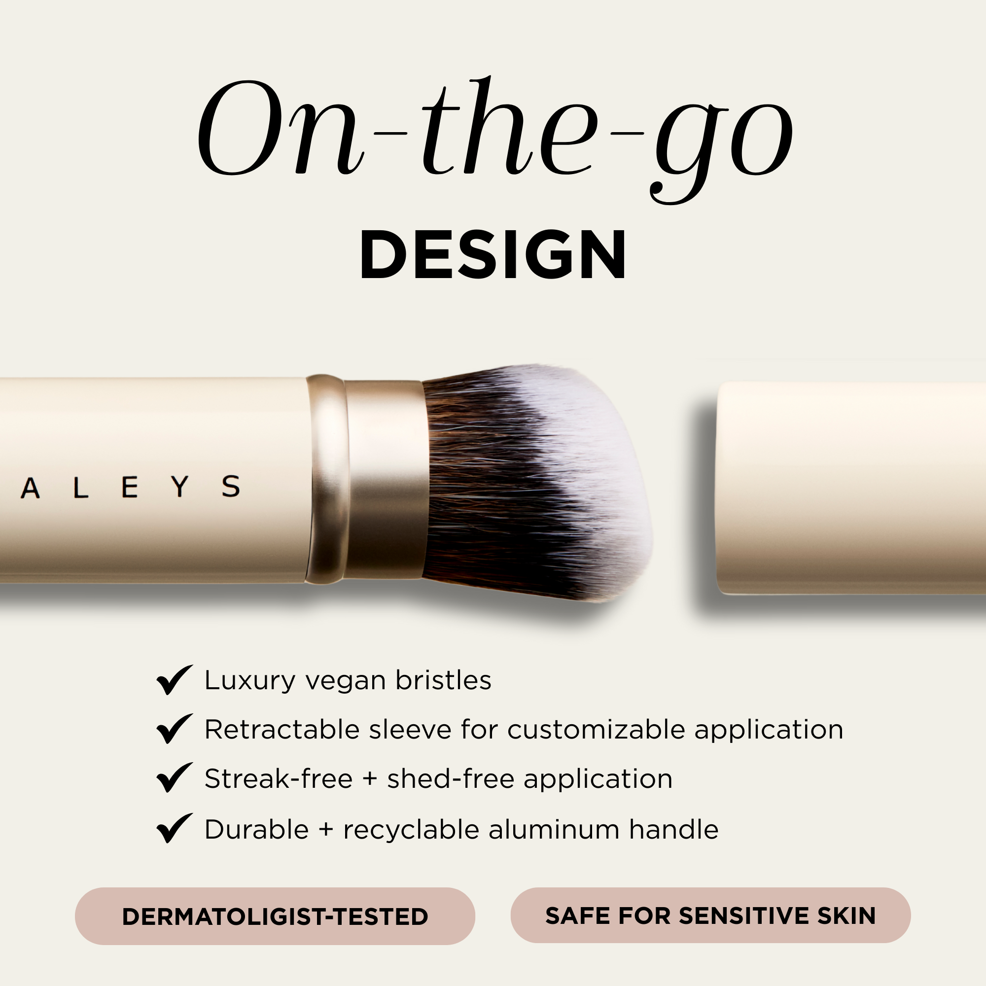 Re-tractable Face Brush
